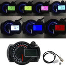 7-Color LED Motorcycle RX2N ATV LCD Digital Speedometer Tachometer Meter 15