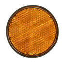 2pcs 2" Round Orange Reflector Universal For Motorcycle ATV Dirt Bike G6U2