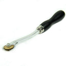Black Handle DIY Tool Pricking Wheel Leather Sewing needle Spacing Paper Cr