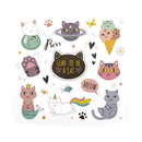 iron on patches cat heat transfer badges washable clothing deco diy applique M&O