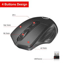 Laptop Wireless Mouse Silent 2400dpi 2.4G Professional Cordless Gaming Mice