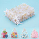 100pcs Luxury Organza Gift Bags Wedding Party Favor Jewelly Bead Packing Pouches