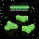 Outdoor Camping Luminous Awning Anti-slip Triangle Tent Rope Buckle (20pcs) A