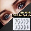 5 Pairs 6D Mink False Eyelashes Wispies Set Natural Wispy Long Eye Lashes Makeup