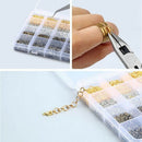 3143Pcs Jewelry Findings Jewelry Making Starter Kit With Open Jump Rings Lo