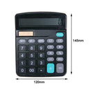 1* Solar Battery Desktop Calculator Basic 12 Digit Supplies Office Display L8W6