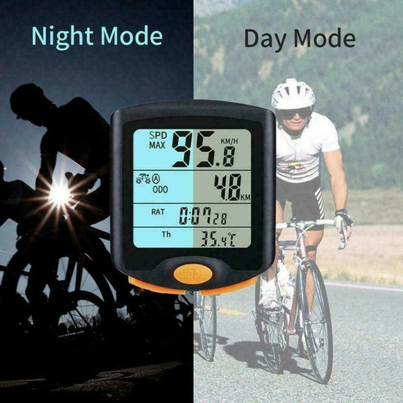 Waterproof Wireless Bicycle Bike Computer Cycle Odometer Speedometer LCD New