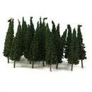 100x Green Pagoda Trees 1/100 6.5cm / 2.56inch Models for