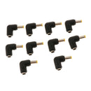 10 Pack L Type Male to Female Terminal Charging Connector, DC Power Plug