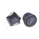 5PCS 3 Position Round Car SPDT Round Rocker Switch 6A 250VAC / 10A 125VAC JR
