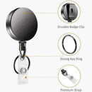 Retractable Metal Telescopic Keyring Reel Anti Lost Key Chain Clip Belt M3O B9C2