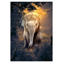 Flaming Elephant 5D DIY Full Drill Round Diamond Painting Embroidery Kits