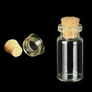 8x Glass Vial Bottles With Cork Crafts Mini Bottle Small Vase-22x50mm-Jewel F4H6