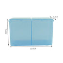Cleaning Cotton Storage Box Swab Pad Nail Art Compartments Container (Blue) A