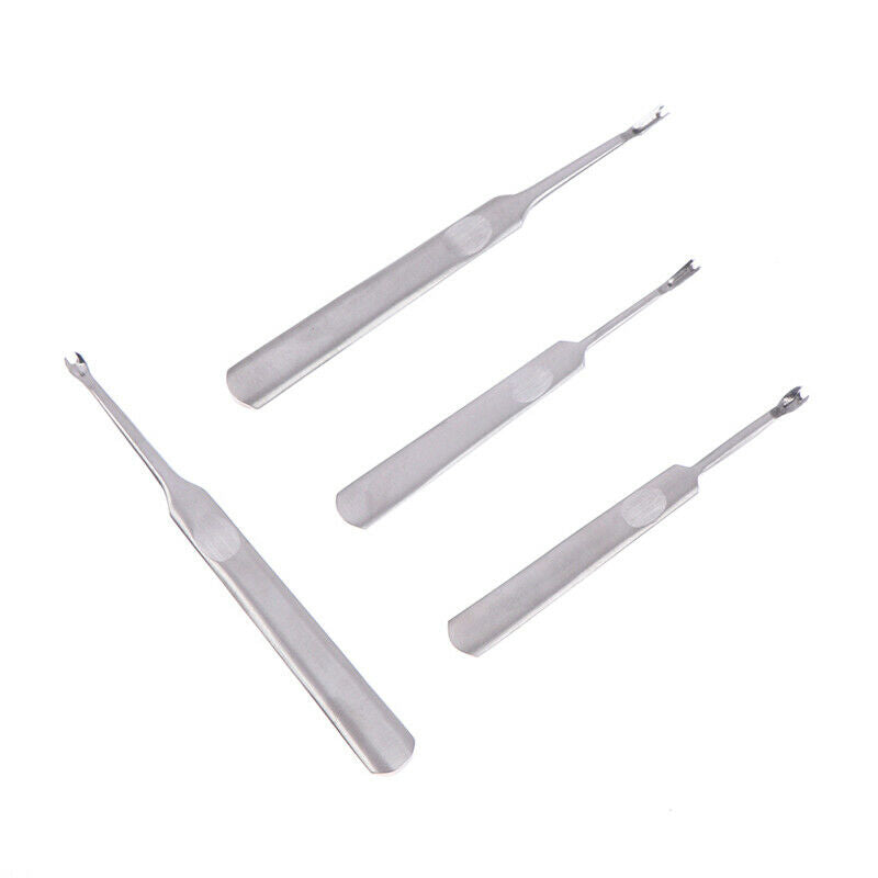 4pcs DIY Hand Stitching U+V Shaped Groover Skiving Edge Beveler Tool KitS Ew