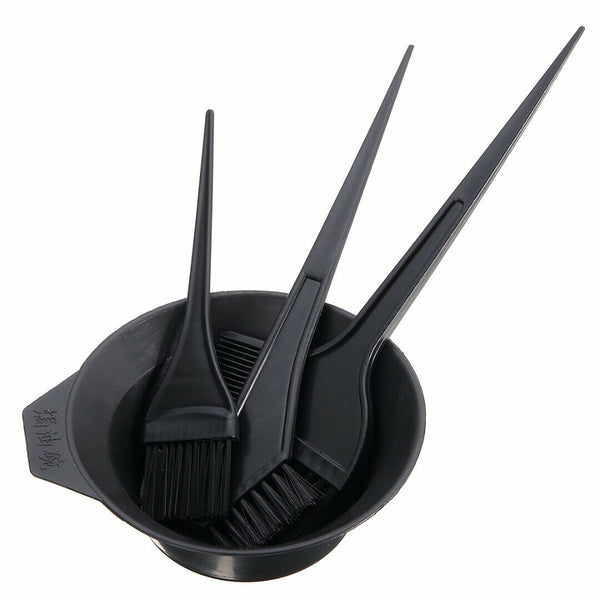 4x Hair Dye Colouring Bowl Comb Brushes Tint Set Hairdressing Salon Tool set.