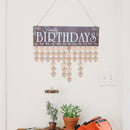 Wooden Calendar Board Family Special Dates Sign Birthday Mark Hanging Decor