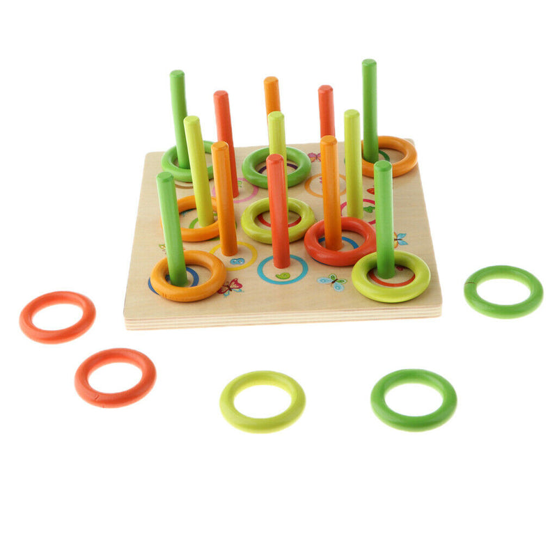 Wooden Educational Toys, Color Rings Stacking Toddler Puzzles Toys, For Kids
