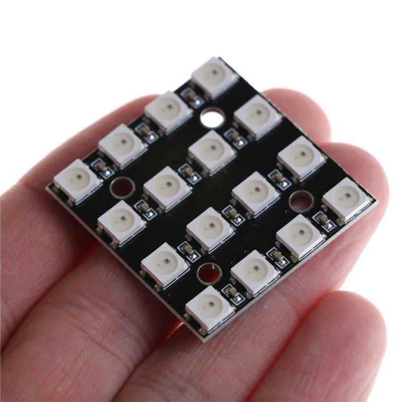 RGB LED 4x4 16-Bit WS2812 5050 RGB LED + Integrated Drivers for arduino  NzJ Gn