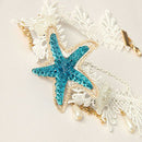 Beach Style Bohemia Wedding Flower Head Wreath for Party Mermaid Sea Star S