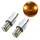 BA15S R5W 1157 5050 15SMD Orange LED Car Tail Turn Signal Light Bulb Lamp Amber