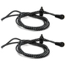 1 Pair Elastic Reflective Laces Easy Attachment for Marathon Sports (Black) P2Q7