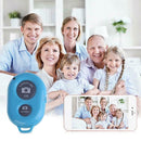 Remote Control Button Bluetooth Phone Selfie Stick Shutter Release (Blue) A