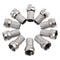 10Pcs Connector Satellite TV Aerial Screw Twist for RG6 coaxial Cable  Z