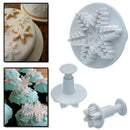 3pcs Snowflake Embossed Mould Fondant Cake Decoration Mold DIY Baking Tools