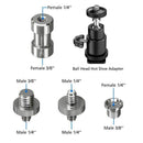 Camera Screw, 21 Pcs 1/4 Inch 3/8 Inch Converter Threaded Screws 1/4inch Ho E3M8