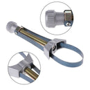 Car Auto Oil Filter Removal Tool Strap Wrench Adjustable 60mm To 120mm