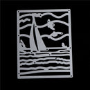 Sailboat Metal Cutting Dies Stencil For Scrapbook Paper Cards Craft Embossing ME