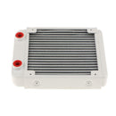 120mm Computer Laptop PC Water Cooling Radiator 120mm Fans G 1/4" 18 Pipes