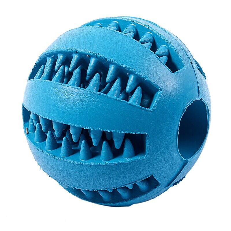 Dog Ball Toys for Pet Tooth Cleaning/Chewing/Playing,IQ Treat Ball Food Dis T8C8