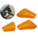 2pcs Yellow Front Indicator Turn Signal Light Lens Cover Shell Left and Right