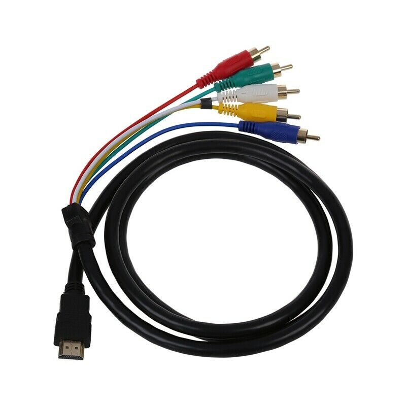 1.5M 5 FT HDMI to 5 RCA male Audio Component Cable for Video Convert HDTV 1 N1T1