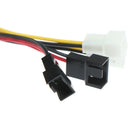 1Pcs 4Pin to 3Pin Fan Power Cable Adapter 12v*2 / 5v*2 for Cooling CPU PC  W 3C