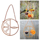 Iron Bird Feeder Hanging Feed Support Hanging Coating for Garden Accessory