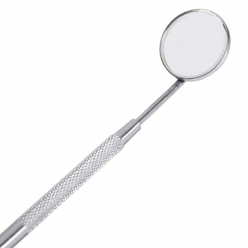 2 PCS Illuminating Stainless Steel Mouth Mirror Dental Instrument Reflector Care