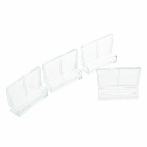 Aquarium Fish Tank Glass Cover Clip Support Holder, 6mm, 4-Pack