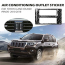 Fiber Carbon Car Air Conditioning Trim Vent Center Cover for Land Cruiser Prado