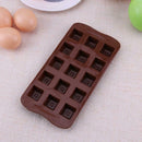 15 Cavities DIY Chocolate Silicone Square Grid Mold Cookie Baking Moulds
