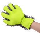 1x Cleaning Glove Car Sponges Mitt Microfiber Interior Exterior Care Wash T 3C