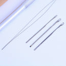 Hair Extension Hook Pulling Tool Kit Needle Threader Micro Ring Beads Loop hook^