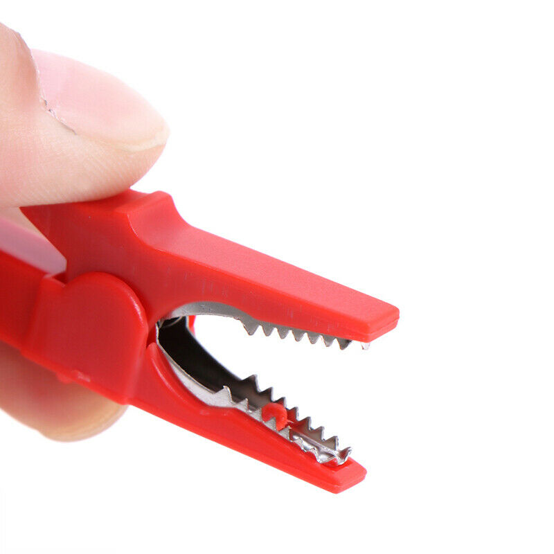 2Pcs 55mm alligator clip with 2pcs 4mm banana plug Black and Red FT3 Gw