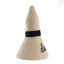 Summer Womens Wide Brim Do Not Disturb Sun Hat Embroidery Straw Cap Floppy  S2C9