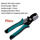 Cable stripping pliers multi-function chrome vanadium steel cutting scissor