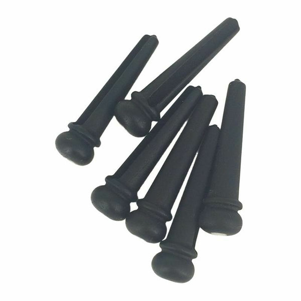 Ebony Guitar Bridge Pins,Ebony End Pin,Endpin,Abanlone Dot for Acoustic Gui