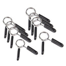 8x Barbell Spring Clamp Gym Clips Lock Weightlifting Bar Collar Adjuster
