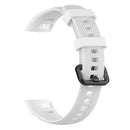 Silicone Wrist Strap Band w/Steel Buckle for Huawei Honor Band 5/4 (White) A